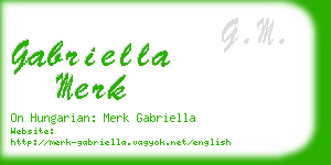 gabriella merk business card